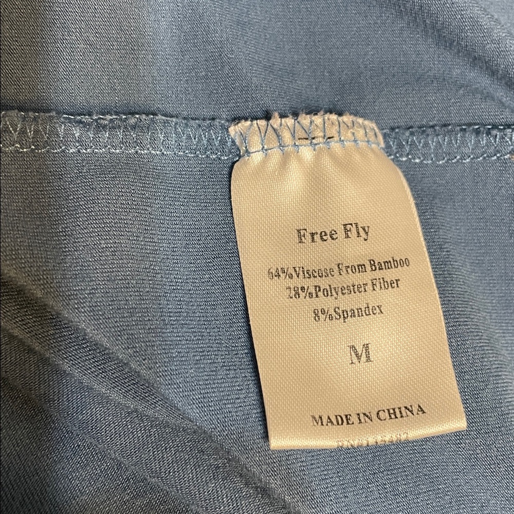 Men's Free Fly Flex Polo Shirt Blue Size Medium - Picture 3 of 7